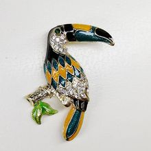 YDGY Bird Brooches Colorful Enamel Rhinestone Crystal For Women Trend Pelican Bird Brooch Pins Jewelry Accessory 2024 - buy cheap