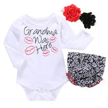 Hi Hi Baby Store 3pcs Newborn Baby Girls Clothes Romper Body Short Pants Floral Cotton Casual Outfits Set 2024 - buy cheap