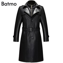 Новое поступление 2019, зимнее высококачественное повседневное пальто Batmo из натуральной кожи с хлопковой подкладкой для мужчин, большие размеры 2024 - купить недорого
