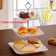 New Cake Holder 1 Sets 3 Tier Cake Plate Stand Handle Crown Fitting Metal Wedding Party without the plate 2024 - buy cheap
