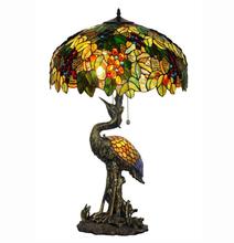 Luxury Stained Glass Bird lamp Tall Desk Table Lamp Light Art Decor Living Room Office Bar Counter Hotel Cafe Decorative 2024 - buy cheap