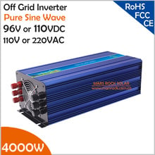 Inversor Solar de onda sinusoidal pura de 4000W, 96V/110VDC, 110V/220VAC, potencia de sobretensión de 8000W, inversor monofásico fuera de la red 2024 - compra barato