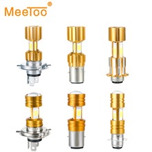 MeeToo H4 P15D HS1 LED BA20D Motorcycle Headlight Bulb 3400Lm H/L Lamp Scooter Accessories Motorbike Light DRL 12V Led Moto Lamp 2024 - buy cheap