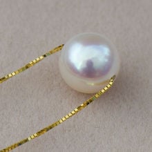 Wholesale hot >>>>huge 12MM natural south sea genuine white round luck pearl pendant necklace 2024 - buy cheap