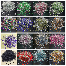 200pcs 8mm DIY Facets Resin Gems Flat Back Crystal Beads Garment accessories Select Styles 2024 - buy cheap