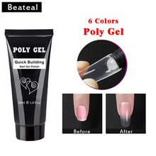 6color 30ml Soak off Poly Gel UV Acryl Gel Quick Building Finger Extension Nail Gel Camouflage UV LED Hard Builder Gel Polygel 2024 - buy cheap