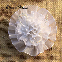 Bleum Home 2pcs girls present Creative white ruffle flower Children Headwear Girls Hairpins Princess Barrette Kids Hair Clips 2024 - buy cheap