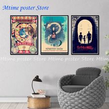 Spirited Away poster classic old movie vintage poster retro nostalgia kraft paper wall stickers Home 42*30 cm 2024 - buy cheap