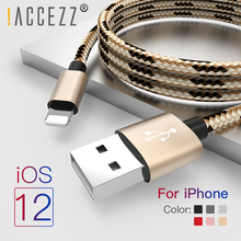 !ACCEZZ For iPhone Cable Charger For Apple iPhone XR XS MAX 8 7 6S 6 Plus Fast Charging Cable For iPad Mini 4 5 Charge Data Line 2024 - buy cheap