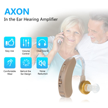 AXON Digital Hearing Amplifier Personal Sound Enhancer Behind the Ear Tone Cheap Adjustable Hearing Aid 3 Size Silicone Earplugs 2024 - buy cheap