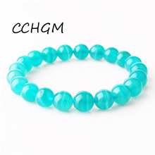 CCHGM 8mm High Quantity Fashion Women`s bracelet polish Frosted Amazonite beads with Bracelet mala necklace pendant dropshipping 2024 - buy cheap