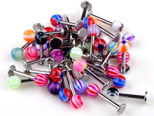 10pcs/lot Chic New 18G Ball Lip Eyebrow Tongue Piercing Labret Ring Fashion Body Jewelry Mens Women Wholesale Drop Free 2024 - buy cheap