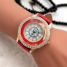 Women luxury brand quartz Clock watch fashion leather Diamond dial watch wristwatches reloj mujer relogio feminino dress gift #C 2024 - buy cheap