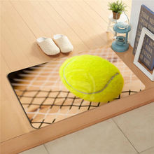 #q296w Custom tennis ball sport Doormat Home Decor Door mat Floor Mat Bath Mats foot pad U-296wt-718u 2024 - buy cheap