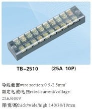 5pcs 600V 25A Double Row 10 Position Terminal TB2510 2024 - buy cheap