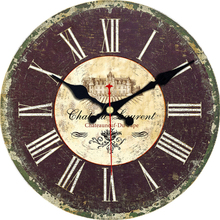 Shabby Chic Abstract Wall Clock Roman Number Design Silent Living Room Home Decor Watches Vintage Large Wall Clock saat 2024 - buy cheap