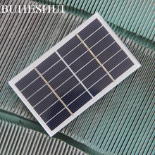 Bueshui-Módulo de pantalla de célula Solar, Panel Solar policristalino laminado DIY, cargador para luz de batería de 3,7 V, 115x70MM, 1W, 6V, 30 Uds. 2024 - compra barato