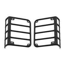 VODOOL 2Pcs Metal Car Rear Tail Light Guards Covers Auto Vehicle Rear Taillight Protection Hood For 07-17 Jeep Wrangler JK JKU 2024 - buy cheap
