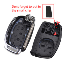 Funda plegable con 3 botones para coche, carcasa de control remoto a prueba de golpes para Hyundai I20 Creta Tucson Elantra Santa fe Solaris ix35 ix45 2024 - compra barato