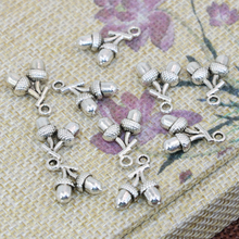High grade 40pcs Lovely Tibet silver-color strawberry shape 12*17mm accessories spacers beads women jewelry making B2544 2024 - buy cheap