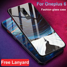 Coque For Oneplus 6 Back Cover Case Luxury Tempered Glass Phone Cases Oneplus6 Cases 1+6 One plus 6 Capa A6000 protect Fundas 2024 - buy cheap