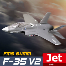 Модель истребителя Warbird F35 радиоуправляемый самолет FMS V2, F-35, 64 мм 2024 - купить недорого