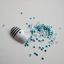 200pcs Cute S-34 2mm Nail Art Blue Round Metal Stud Nail Art Decoration 2024 - buy cheap