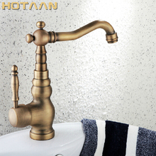 Hot selling,Free shipping Antique Brass basin faucet, bathroom faucet ,basin mixer , basin tap torneira YT-5047 2024 - buy cheap
