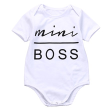 Infant kids letters Romper Baby Girls Boys short sleeve Romper Jumpsuit Cotton Sunsuit Outfits Clothes 2024 - buy cheap