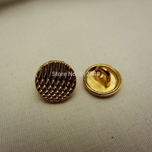 Botón de marca clásico de metal, accesorios de ropa, materiales DIY, color dorado, 10mm de diámetro, 14101101 Uds. 2024 - compra barato
