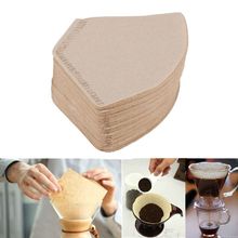 100 Pcs/Bag Wooden Original Hand Drip Paper Coffee Filter Espresso Coffee Filter Packs Tea Bag Strainer Green Tea Infuser 2024 - buy cheap