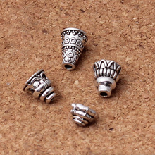 30pcs/lot Vintage Tibetan Silver Zinc Alloy Beads Caps Receptacle Pagoda Shape Charm Tassel Caps DIY Jewelry Bracelets Making 2024 - buy cheap