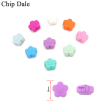 Chip Dale 10Pcs Flower Silicone Beads Food Grade Teething Accessories Silicone Teether Beads For Baby Necklaces Jewelry Making 2024 - buy cheap