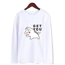 happy every day cartoon cute pig funny t-shirts print men/women t shirt casual tee shirt long sleeve t-shirt sweatshirt tops 4XL 2024 - buy cheap