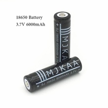 MJKAA 4pcs/lot Oringinal 6000mAh 3.7V Rechargeable 18650 Li-ion Lithium Battery for LED Flashlight Torch Light Laser Pen 2024 - buy cheap