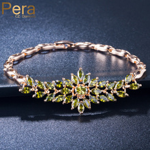 Pera-pulsera de Zirconia cúbica con forma de marquesa grande para mujer, brazalete, boda, nueva moda, B147 2024 - compra barato