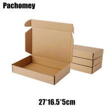 Wholesale 10pcs/lot 27*16.5*5cm Brown Kraft Gift Packing Boxes Soap Packaging Storage Item Package Mailing Box PP767 2024 - buy cheap