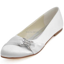 Женская обувь на плоской подошве; свадебные туфли с закрытым носком и пряжкой; женские балетки на плоской подошве; цвет белый, слоновая кость; вечерние туфли для выпускного вечера 2024 - купить недорого