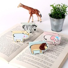 1pcs/lot New Cute African Animal series Mini Magnetic Bookmark With mini pen office school stationery supplies 2024 - buy cheap