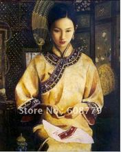 Free Shipping high quality beautiful chinese girls paintings 2024 - buy cheap