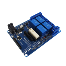 Placa extensora de módulo de relé 5v 4 canais escudo de relé v1.3 kit diy 2024 - compre barato