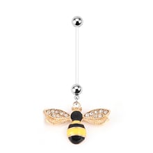 1PC 2020 Cute Little Bee Belly Button Ring Baby Navel Piercing Pregnant Body Piercing Jewelry Pregnancy Navel Belly Piercing 2024 - buy cheap