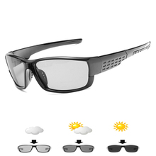 Óculos fotocrômico polarizado masculino, óculos para pesca e ciclismo, para esportes ao ar livre 2024 - compre barato