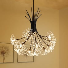 Nordic modern minimalist dandelion chandeliers creative led art living room dining chandeliers fashion bar lamps led lighting 2024 - buy cheap