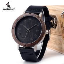BOBO BIRD WK05 Mens Watch Rome Number Dial Face Soft Leather Band Japan Quartz 2035 Wristwatch Drop Shipping Accept OEM Relogio 2024 - buy cheap