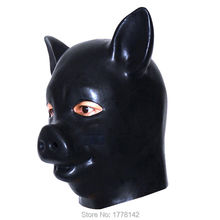 Latex Máscara Cosplay Máscara de Porco Unisex Hallowee Máscara de porco Máscara Moldada 1.0 MM ONE SIZE 2024 - compre barato
