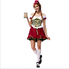 free shipping 2016 new arrival  women beer maid costume german beer girl costume halloween cosplay clothing 2024 - buy cheap