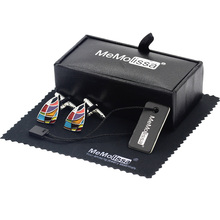 MeMolissa Display Box Cufflinks Novelty Sails Cufflinks High Quality Multicolor Enamel Christmas Gifts Free Tag & Wipe Cloth 2024 - buy cheap