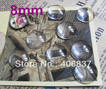 100pcs/lot, Good Quality 8mm Domed Round Transparent Clear Magnifying Glass Cabochon 2024 - buy cheap