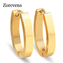 ZORCVENS High Quality 316L Stainless Steel Earrings for Women Perfect Polished Circle Stud Earrings Trendy Jewelry 2024 - buy cheap